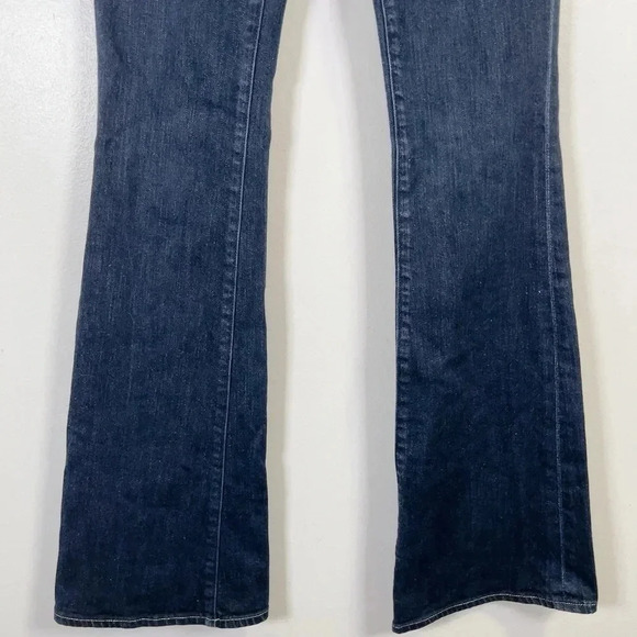 CITIZENS of HUMANITY Ingrid Stretch Low Waist Flare Stay Gold Dark Wash Jeans - Picture 5 of 15